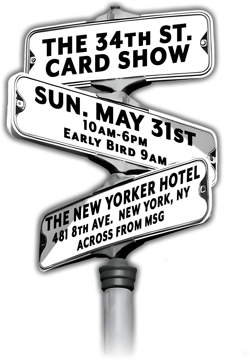 Strret Sign Photo Cards 34th St Card Show